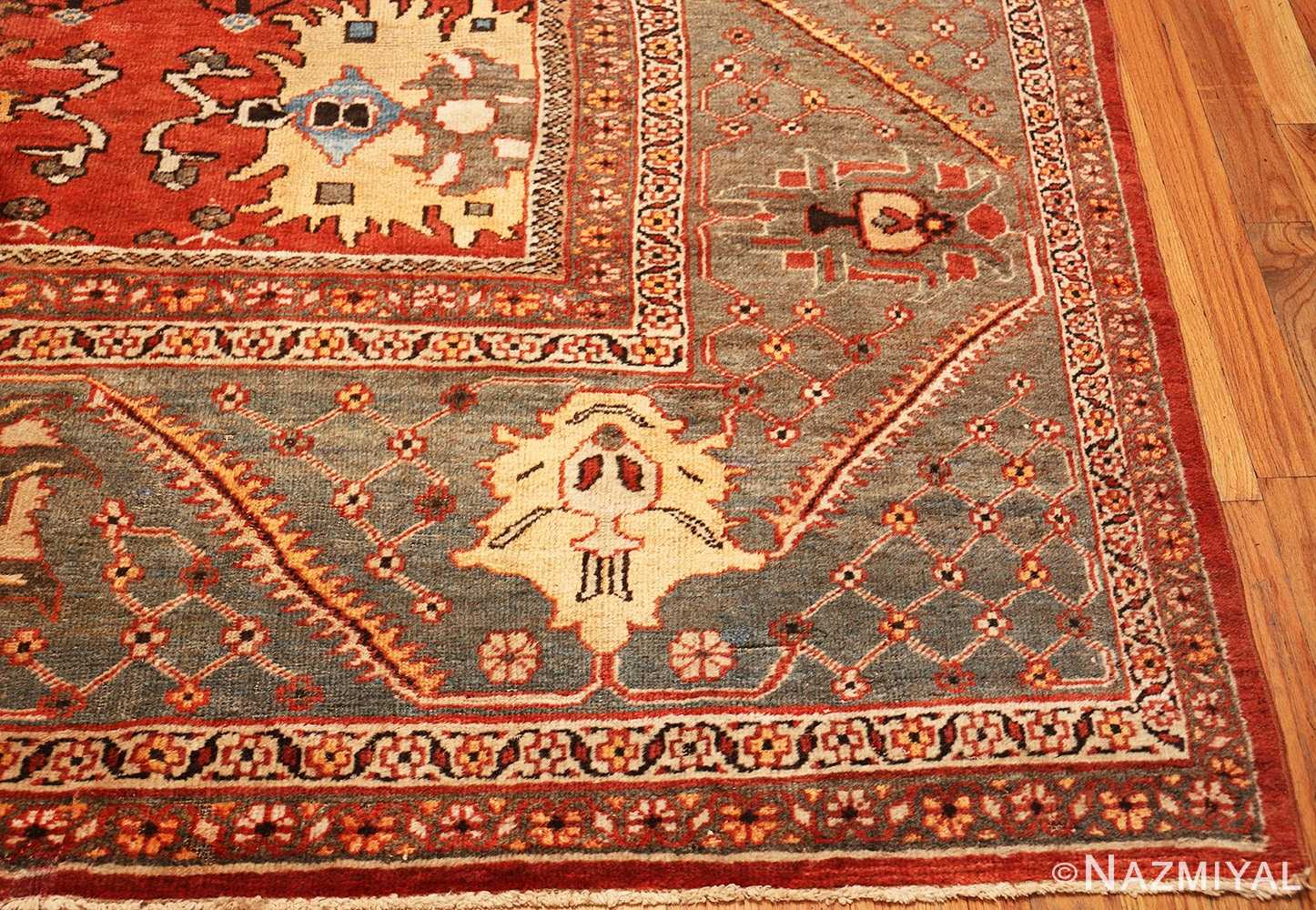 Corner Of Large Rustic Antique Persian Sultanabad Carpet 70279 from Nazmiyal Antique Rugs in NYC
