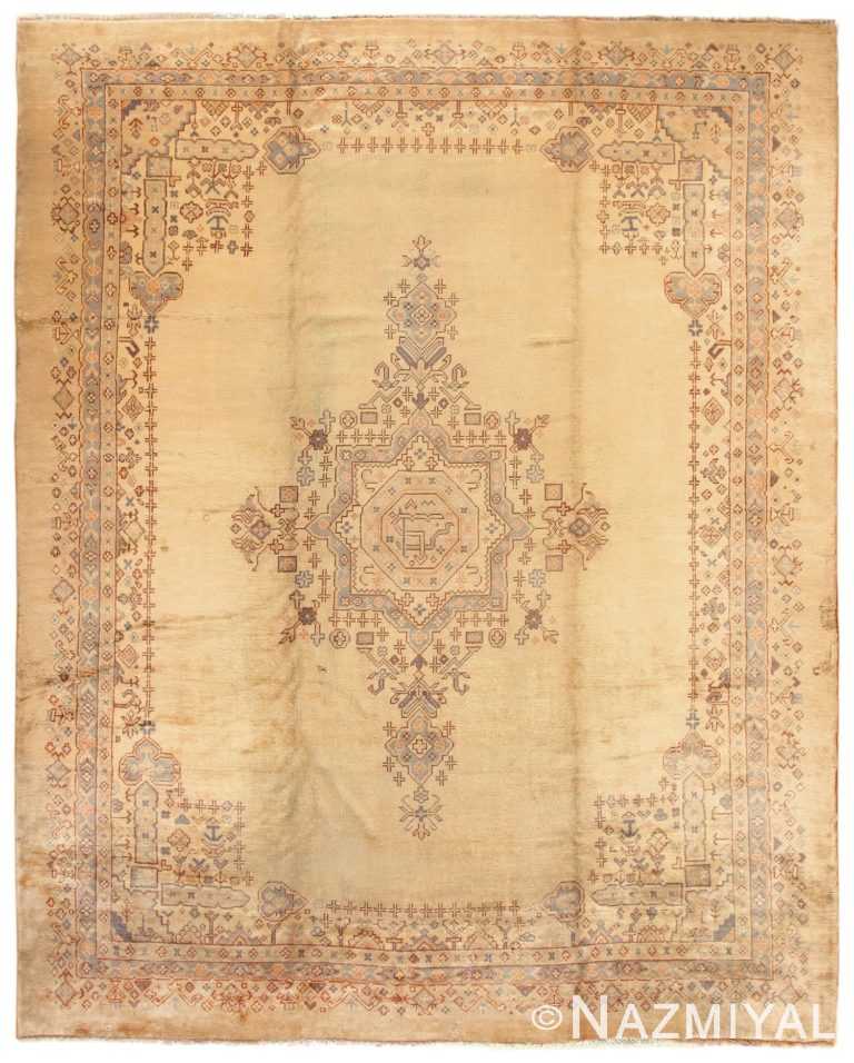Large Vintage Turkish Oushak Carpet 50712 from Nazmiyal Antique Rugs in NYC