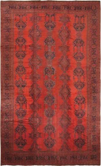 Oversized Red Antique Turkish Oushak Area Rug #50454 by Nazmiyal Antique Rugs