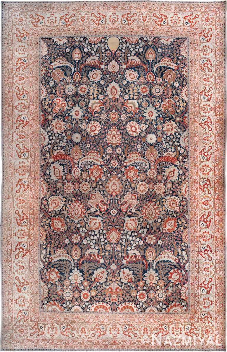 High End Oversized Antique Persian Tabriz Area Rug #90026 by Nazmiyal Antique Rugs