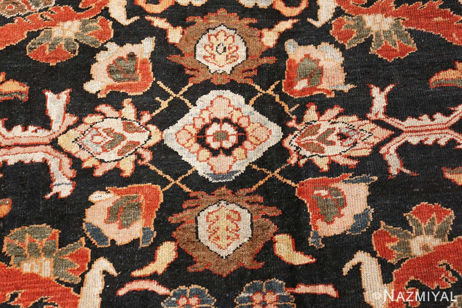 Flowers Large Antique Persian Sultanabad Rug 70292 by Nazmiyal NYC