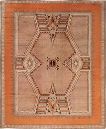 Antique Art Deco French Rug 70187 by Nazmiyal NYC