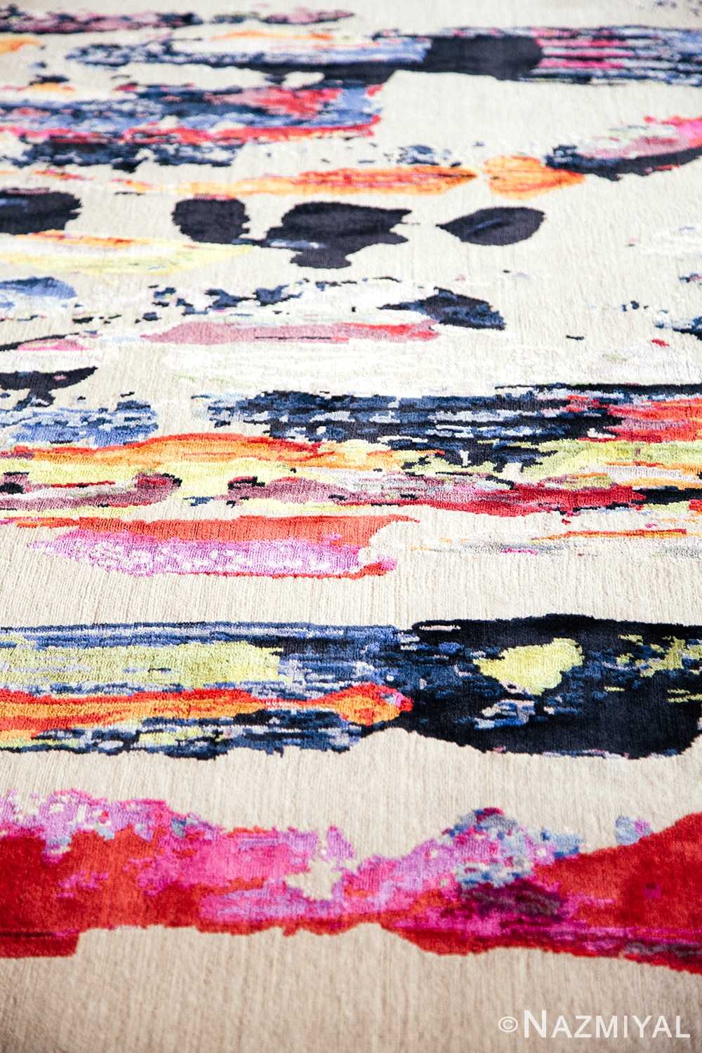Close Up Of Modern Expressionist Collection Rug 152809945 by Nazmiyal NYC