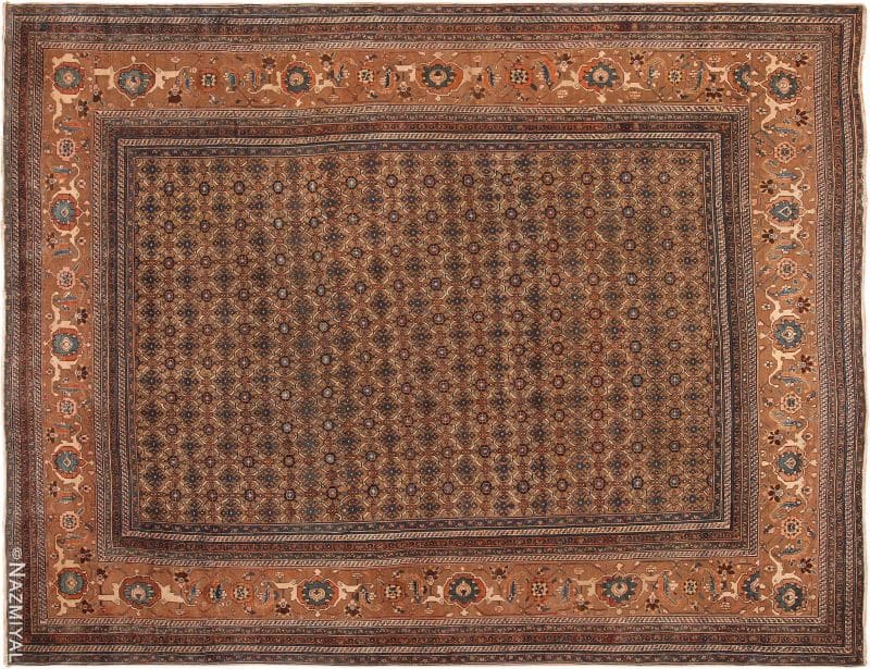 Large Antique Bibikabad Persian Rug Nazmiyal