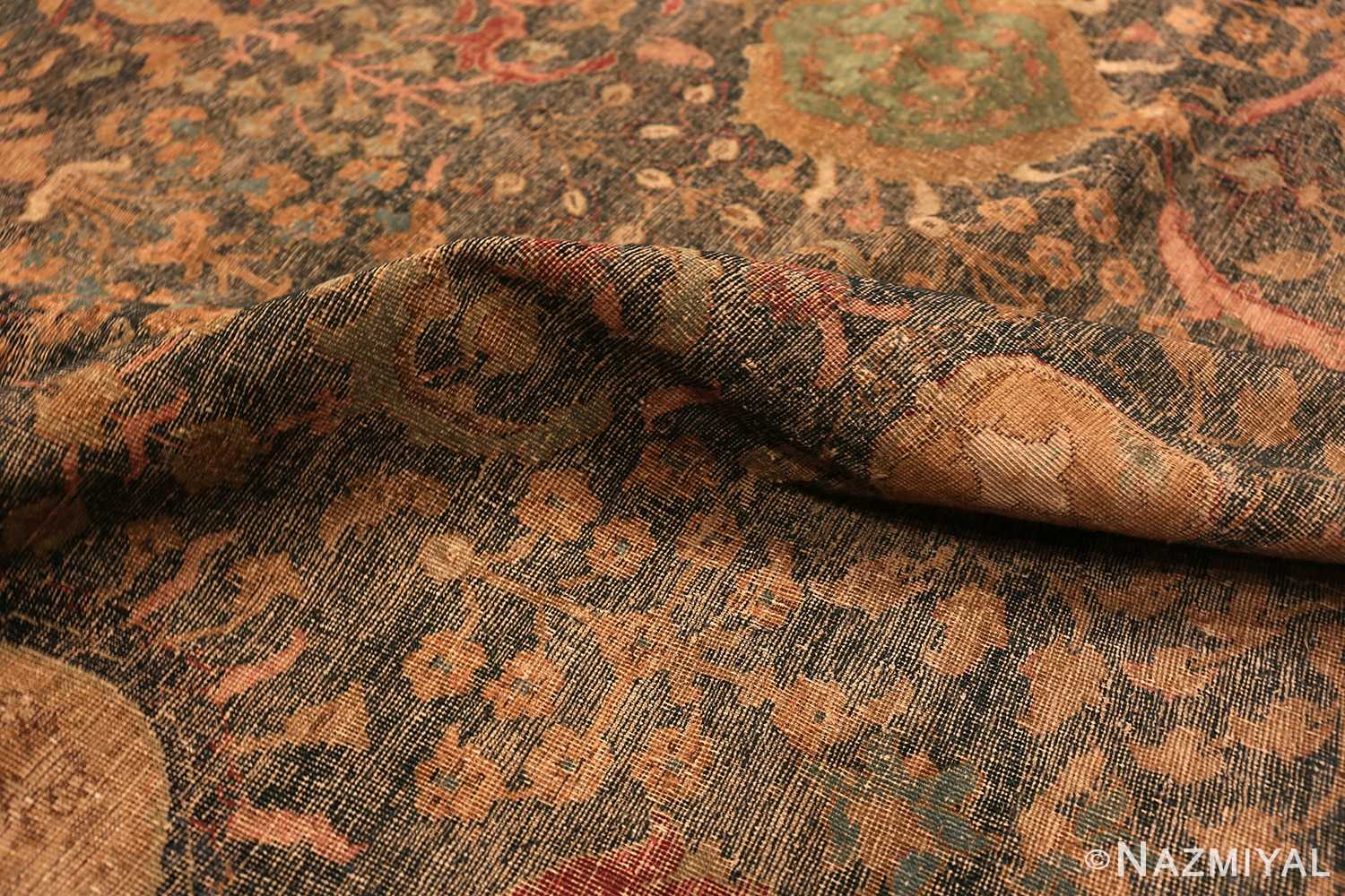 Pile Of 17th Century Persian Isfahan Rug 49141 by Nazmiyal NYC