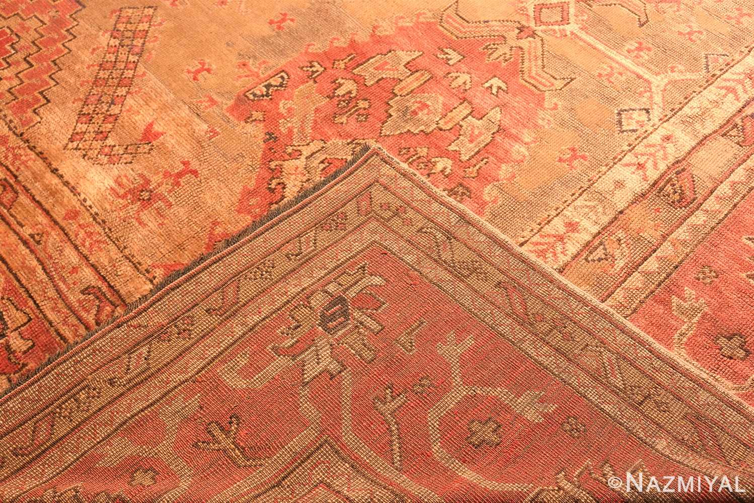Weave Of Oversized Antique Turkish Oushak Rug 50199 Nazmiyal NYC