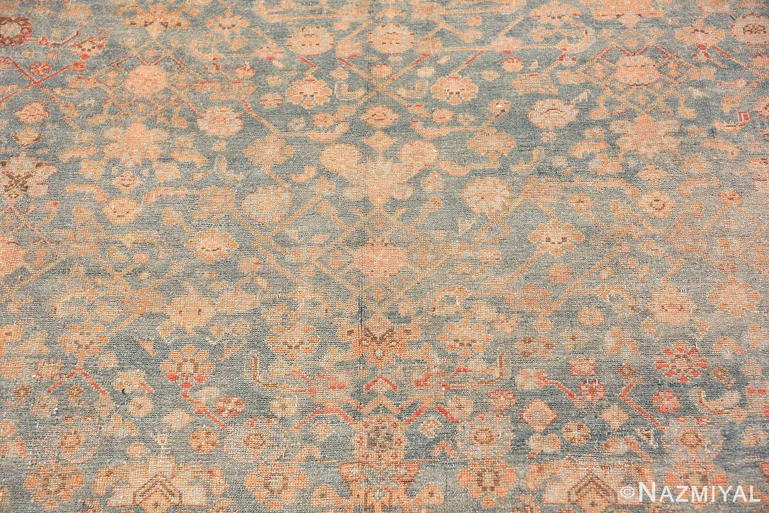 Details Light Blue Antique Persian Malayer Rug 70434 by Nazmiyal NYC