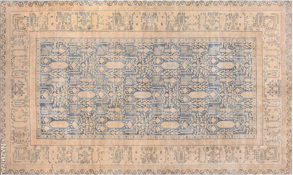 Antique Indian Carpet #48301 by Nazmiyal Antique Rugs