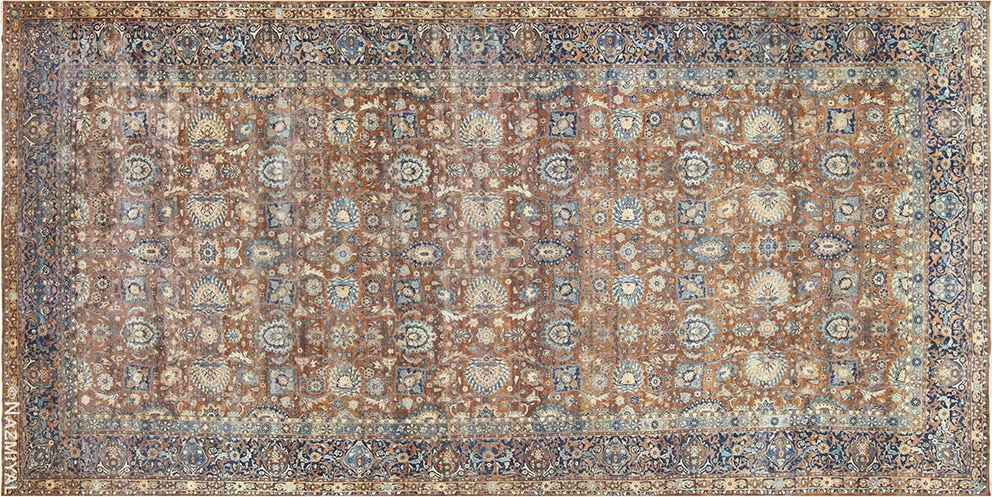 Antique Persian Kerman Vase Carpet #50192 by Nazmiyal Antique Rugs