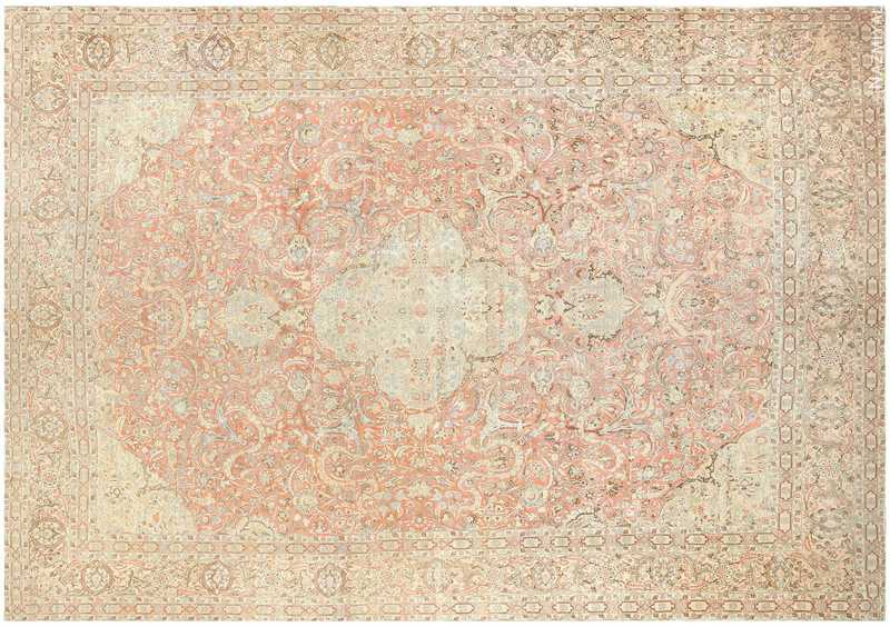Palace Size Antique Persian Tabriz Carpet Nazmiyal