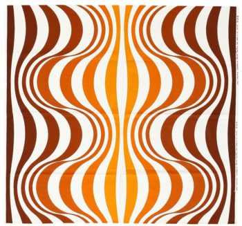 Vintage Scandinavian Verner Panton “Mira Spectrum” Textile 47835 by Nazmiyal NYC