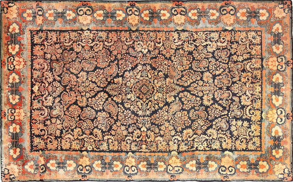 Antique Persian Sarouk Rug #70814 by Nazmiyal Antique Rugs