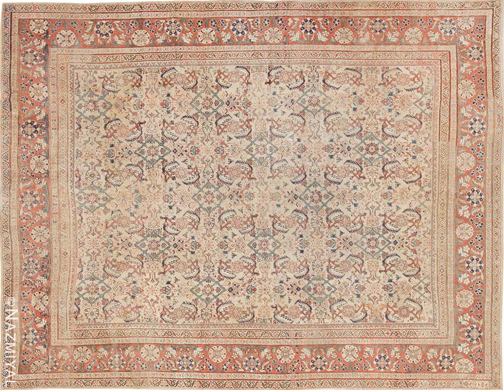 Antique Persian Sultanabad Rug #42301 by Nazmiyal Antique Rugs