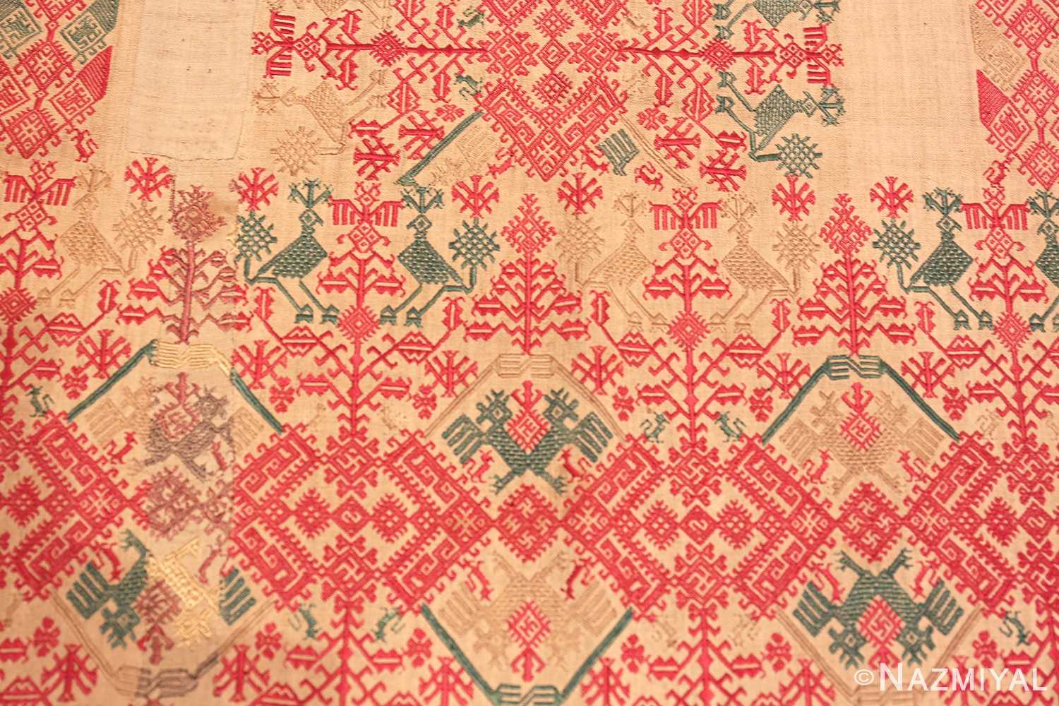 Long Antique Greek Embroidery Textile 41486 Nazmiyal Antique Rugs