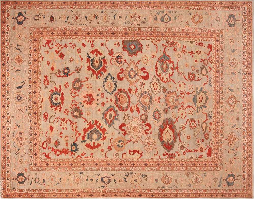 Modern Persian Sultanabad Design Rug #61106 by Nazmiyal Antique Rugs