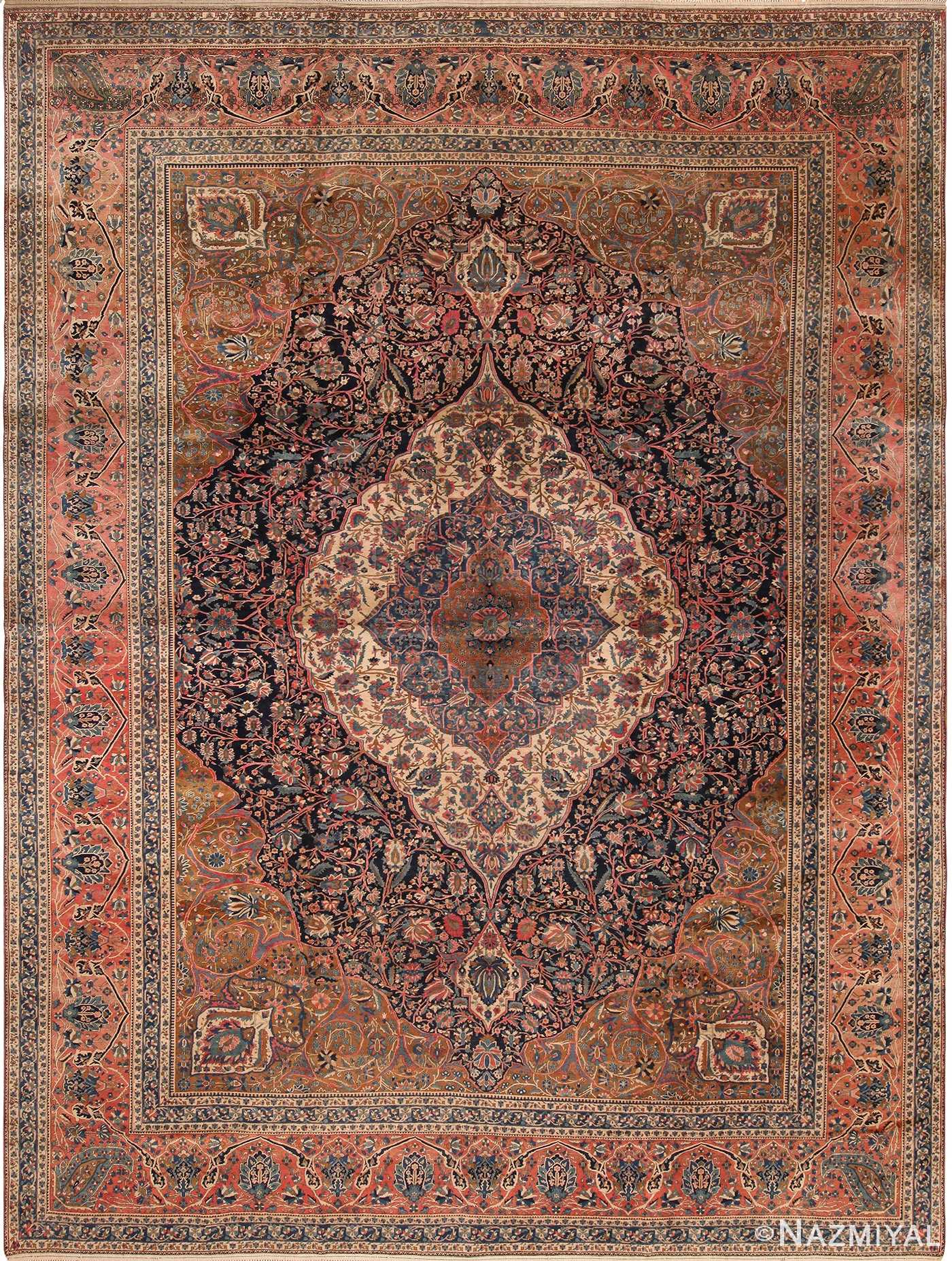 Masterpiece Mohtasham Kashan Persian Rug 70521 by Nazmiyal