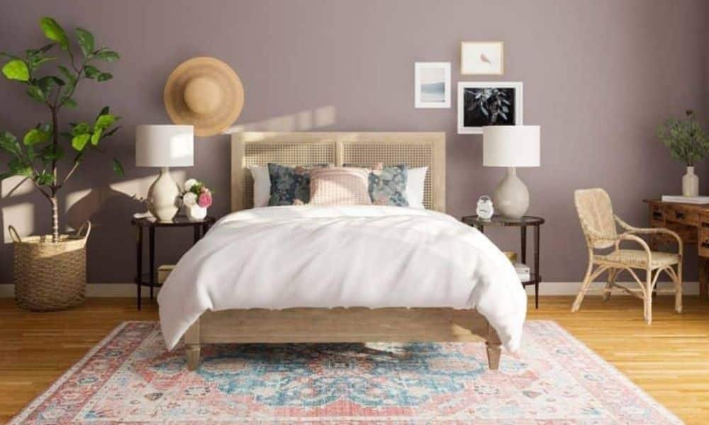 Decorating Of Bedrooms With Large Rugs As Centerpiece