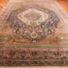 Whole View Of Floral Antique Persian Mohtasham Kashan Rug 70521 by Nazmiyal NYC