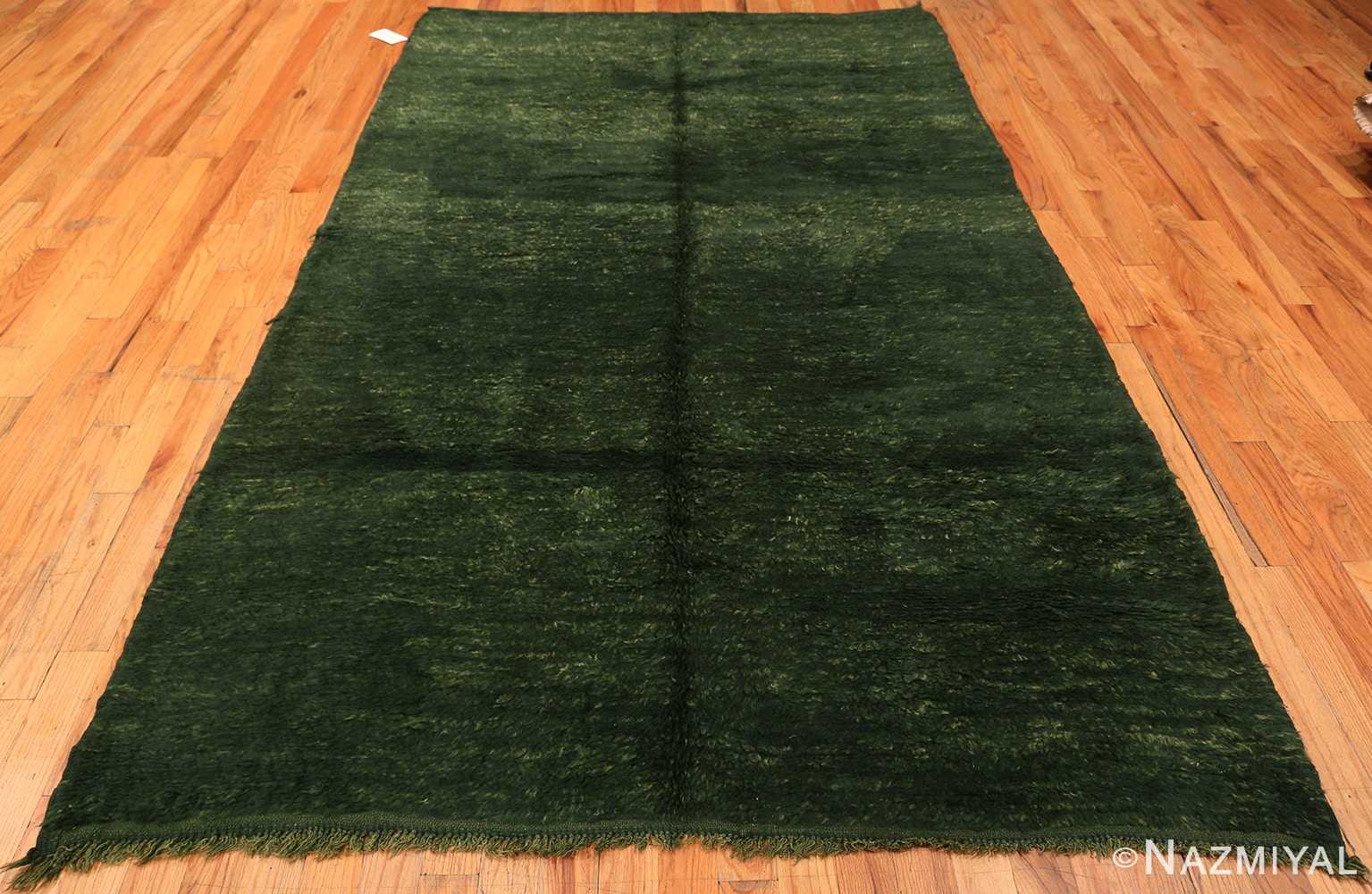 Beautiful Vintage Moroccan Emerald Green Rug 70542 by Nazmiyal