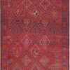 Back of Folk Art Vintage Purple Moroccan Rug 70557 by Nazmiyal NYC