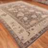 Side View Of Modern Floral Oushak Rug 60074 by Nazmiyal NYC