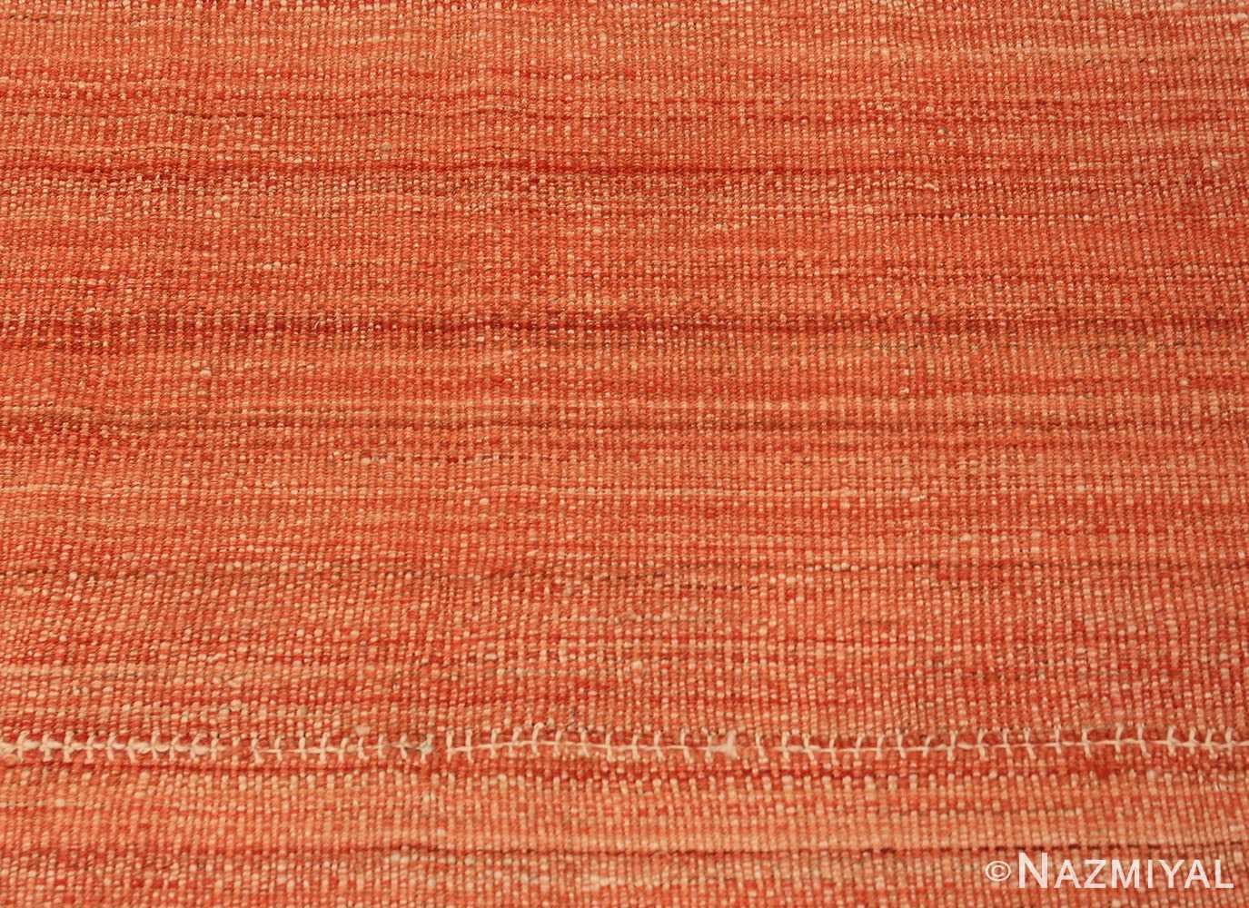 Close Up Modern Persian Flat Weave Rug 60097 by Nazmiyal