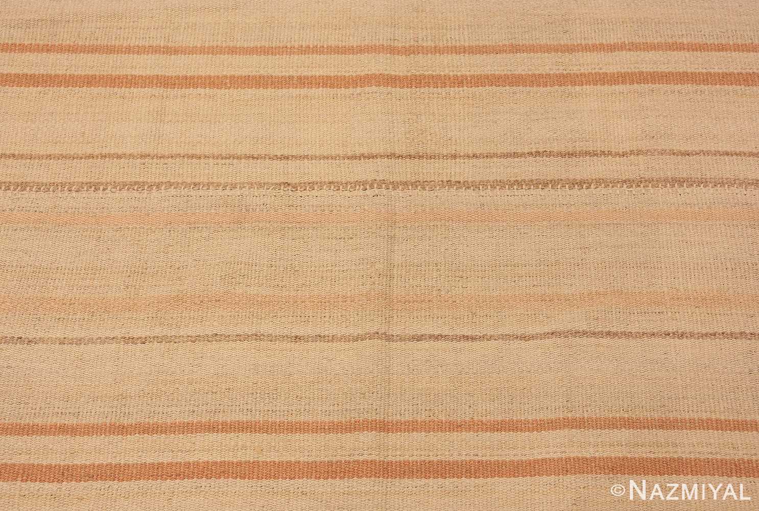 Close Up Soft Modern Persian Flat Weave Rug 60095 by Nazmiyal NYC