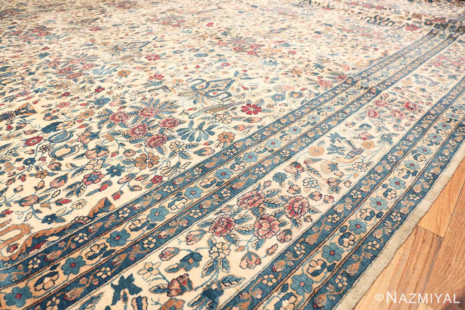 Field Of Oversized Antique Persian Kerman Rug 48370 by Nazmiyal NYC