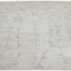 Whole View Of Beige Modern Moroccan Style Afghan Rug 60138 by Nazmiyal NYC