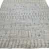 Whole View Of Grey Blue Modern Moroccan Style Afghan Rug 60128 by Nazmiyal NYC