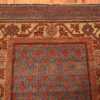 Top Of Small Rust Color Antique Tribal Khotan Rug 49967 by Nazmiyal NYC