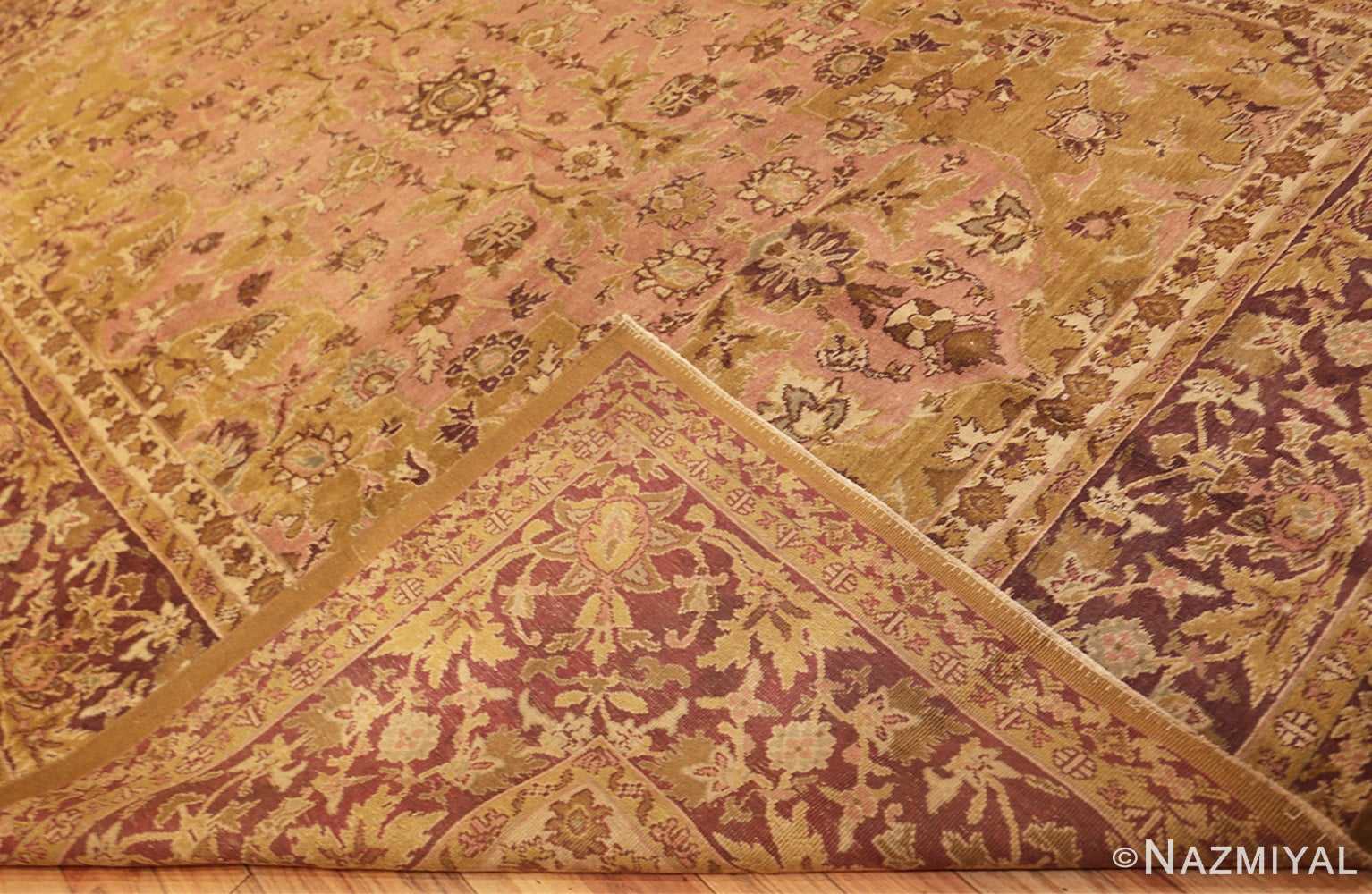 Weave Of Polonaise Design Late 19th Century Antique Indian Agra Rug 48840 by Nazmiyal NYC