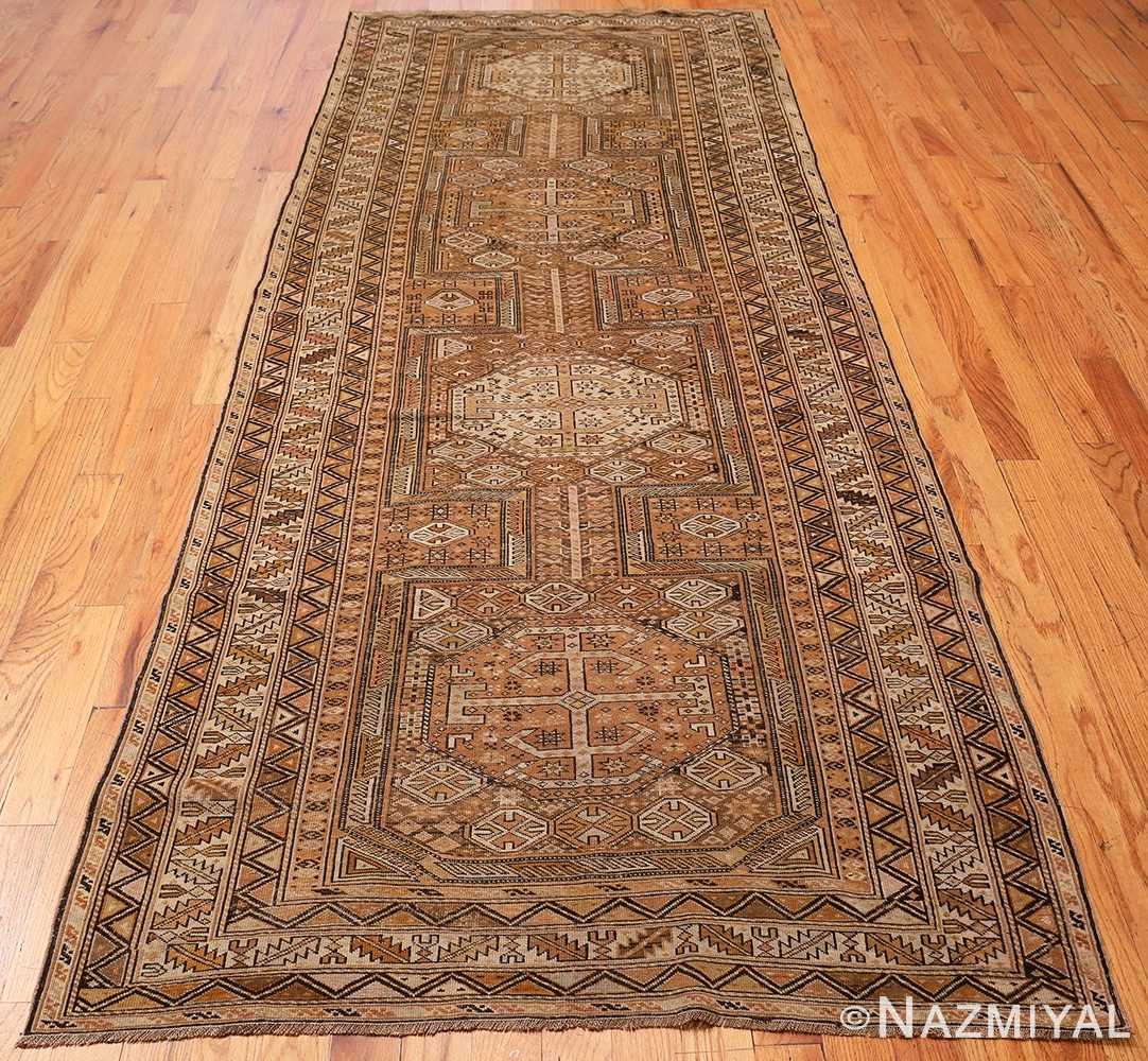 Whole View Of Gallery Size Tribal Antique Caucasian Shirvan Rug 70649 by Nazmiyal NYC