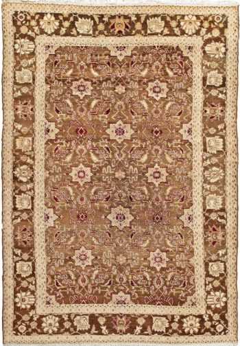 Antique Green Indian Agra Rug #44605 by Nazmiyal Antique Rugs