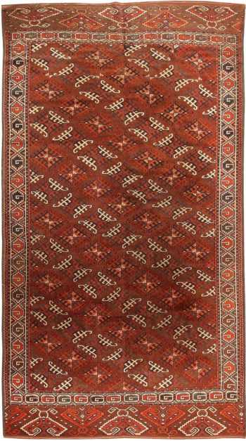 Antique Yomud Central Asian Rug #41882 by Nazmiyal Antique Rugs