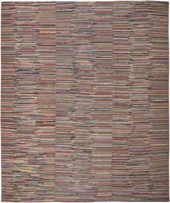 Room Size Early American Hooked Rug #46057 by Nazmiyal Antique Rugs