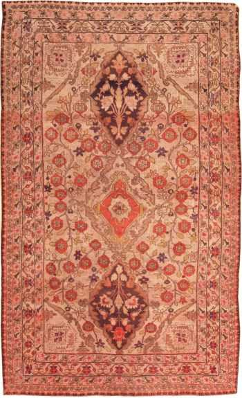 Small Scatter Size Antique Persian Kerman Lavar Rug #2197 by Nazmiyal Antique Rugs