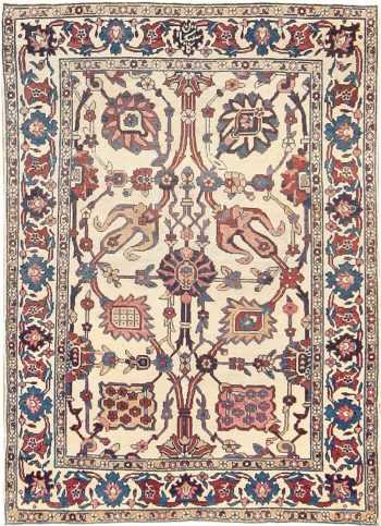 Small Scatter Size Antique Persian Kerman Rug #42480 by Nazmiyal Antique Rugs