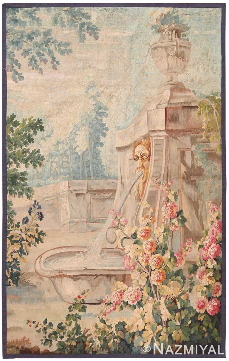 18th Century Antique French Beauvais Tapestry 70734 by Nazmiyal NYC