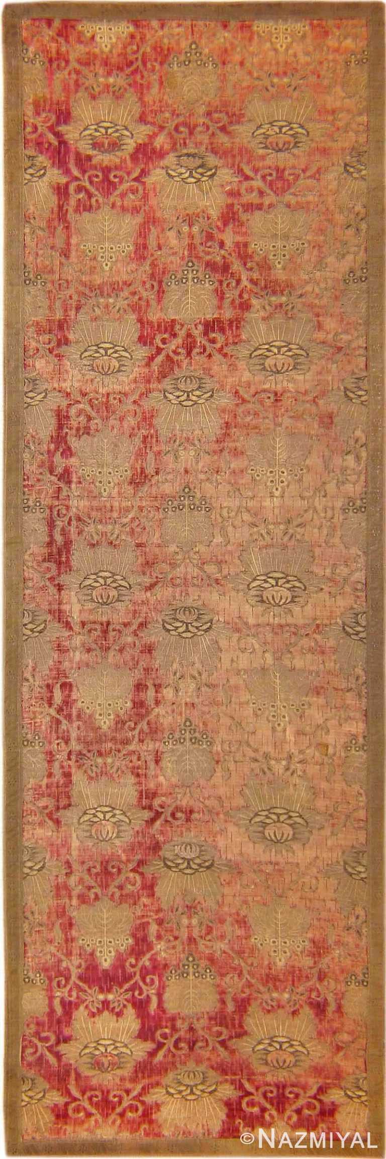 Antique Velvet Italian Textile #41961 by Nazmiyal Antique Rugs