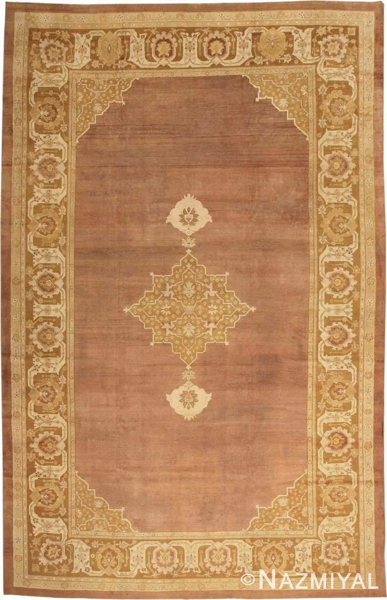 Large and Decorative Antique Indian Amritsar Rug #1950 by Nazmiyal Antique Rugs