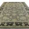 Whole View Of Large Green Modern Oushak Rug 60381 by Nazmiyal NYC