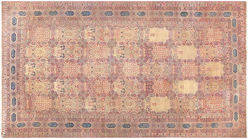 Antique Persian Kerman Carpet 50112 by Nazmiyal NYC