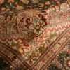 Pile Of Fine Floral Silk Vintage Persian Qum Rug 70791 by Nazmiyal NYC