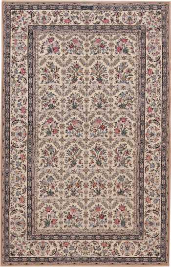 Small Vintage Persian Silk and Wool Isfahan Rug 70784 by Nazmiyal NYC