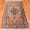 Whole View Of Fine Floral Medallion Vintage Persian Silk Qum Rug 70788 by Nazmiyal NYC