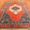 Whole View Of Geometric Antique Persian Serapi Rug 70773 by Nazmiyal NYC