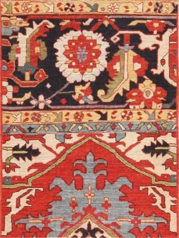 Modern Custom Persian Serapi Heriz Rug Sample #60541 by Nazmiyal Antique Rugs