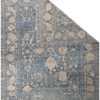 Top View Of Decorative Beige and Blue Modern Turkish Oushak Rug 60504 by Nazmiyal NYC