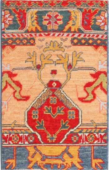 Tribal Modern Custom Turkish Oushak Rug Sample #60540 by Nazmiyal Antique Rugs